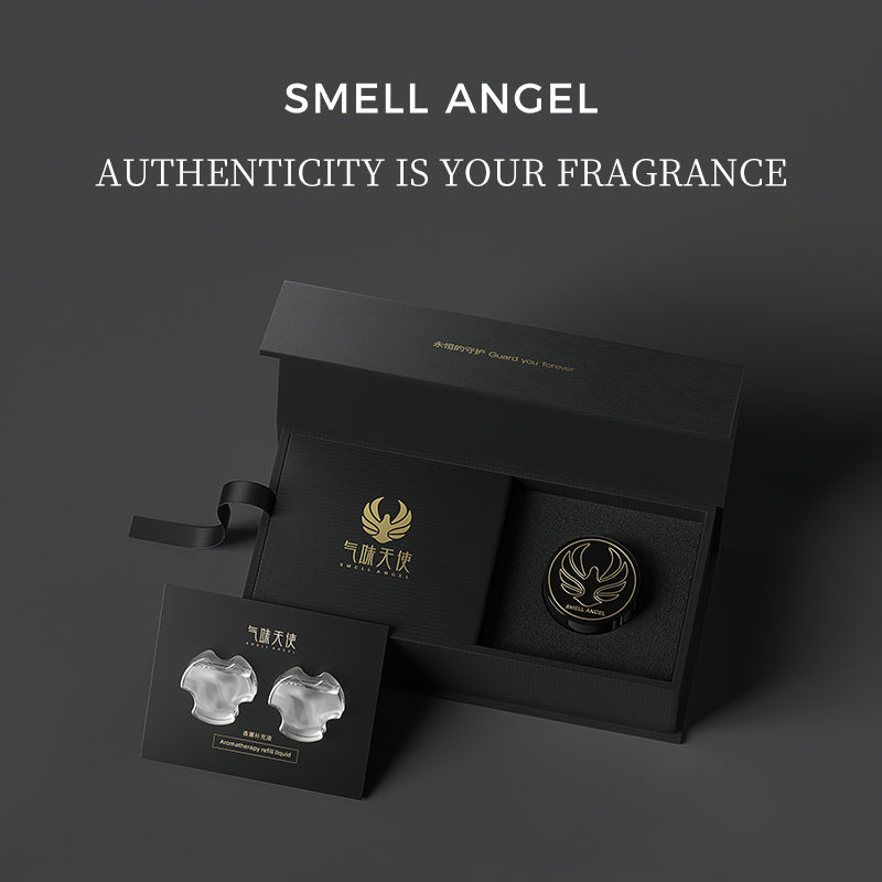 Smell Angel Car Perfume Car Air Vent Perfume with 2 Refill Packs, Fresh and Soothing Fragrance