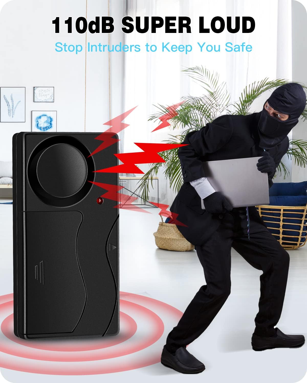 aokway Anti-Theft Burglar Alarm with Remote Control for Bicycle/Bike/Motorcycle/Car/Vehicles/Door/Window